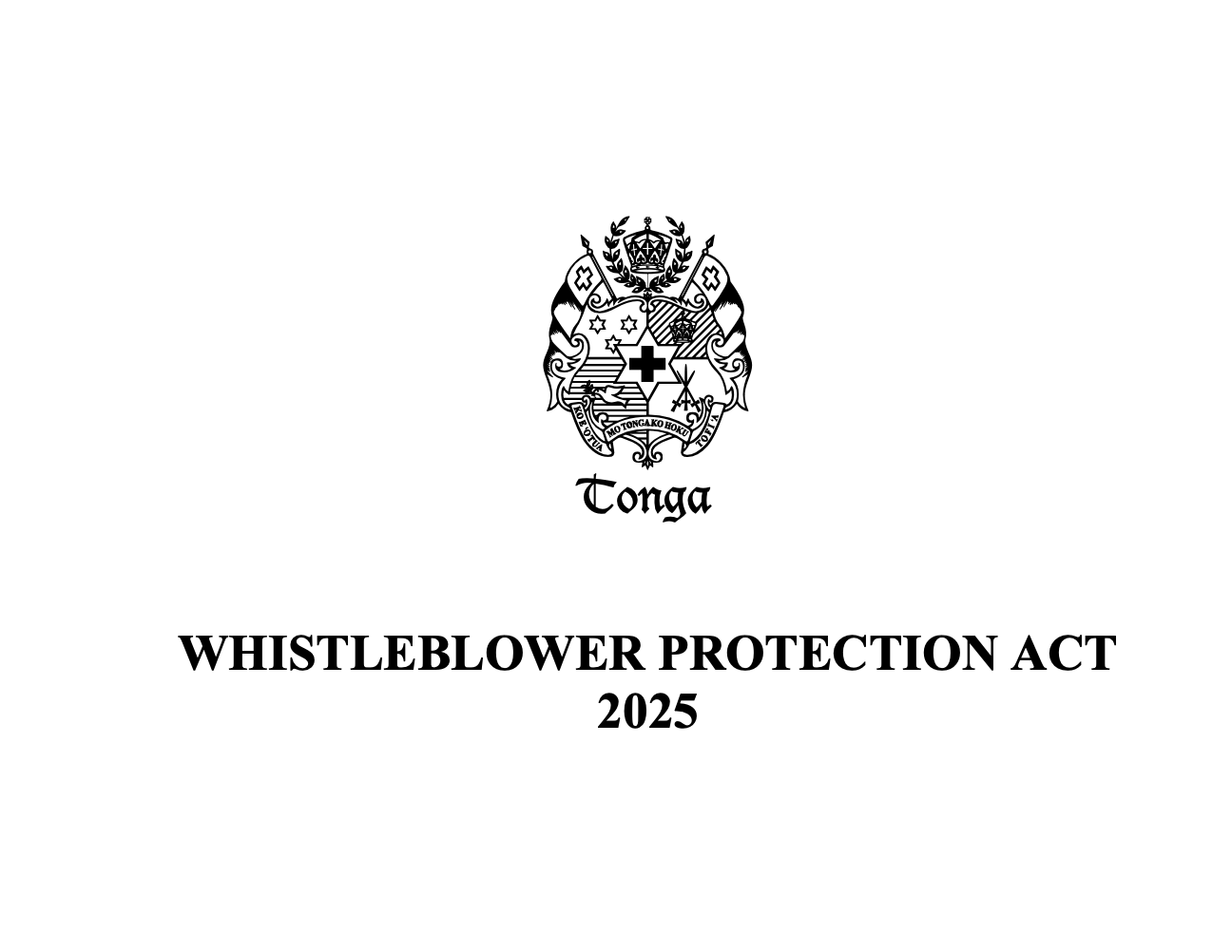 Tonga's Whistleblower Protection Act 2025: What Civil Servants and Businesses Need to Know